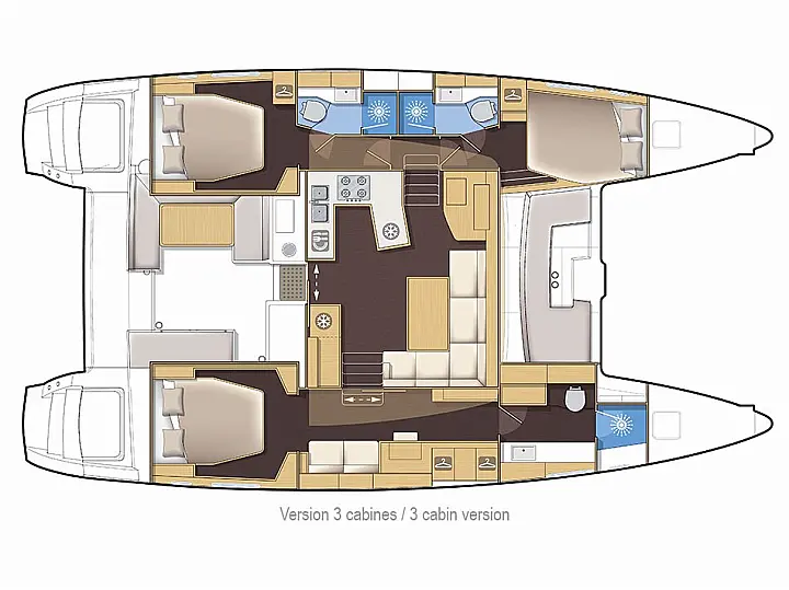 Lagoon 450 Sport owners version ( 3 cabins + 3 wc) (ID=1907) - фото 2