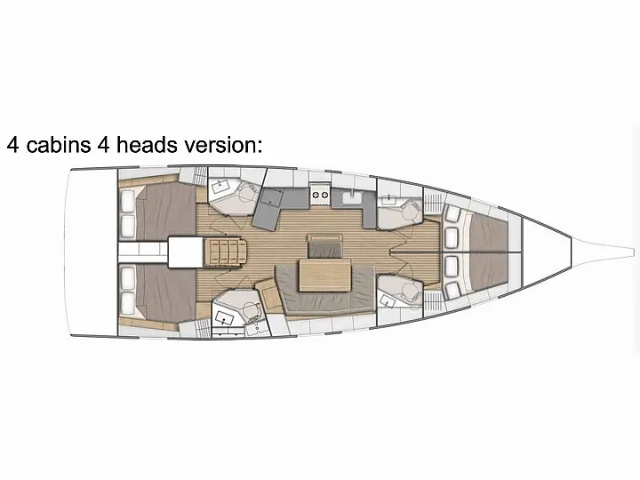 Beneteau Oceanis 46.1 4cabins/4toilets version (ID=10359) - фото 2