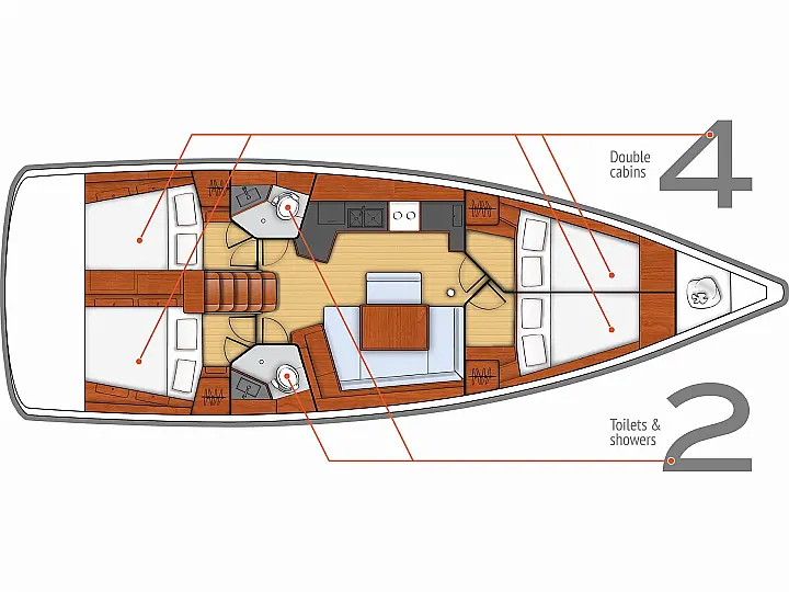 Oceanis 45 (ID=867) - фото 2