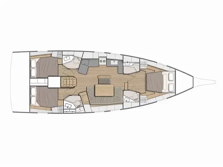 Oceanis 46.1 (3 cab) (ID=9634) - фото 2