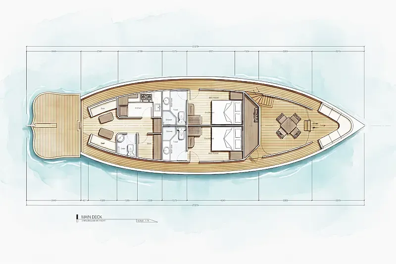 Wooden motor yacht (ID=10215) - фото 2