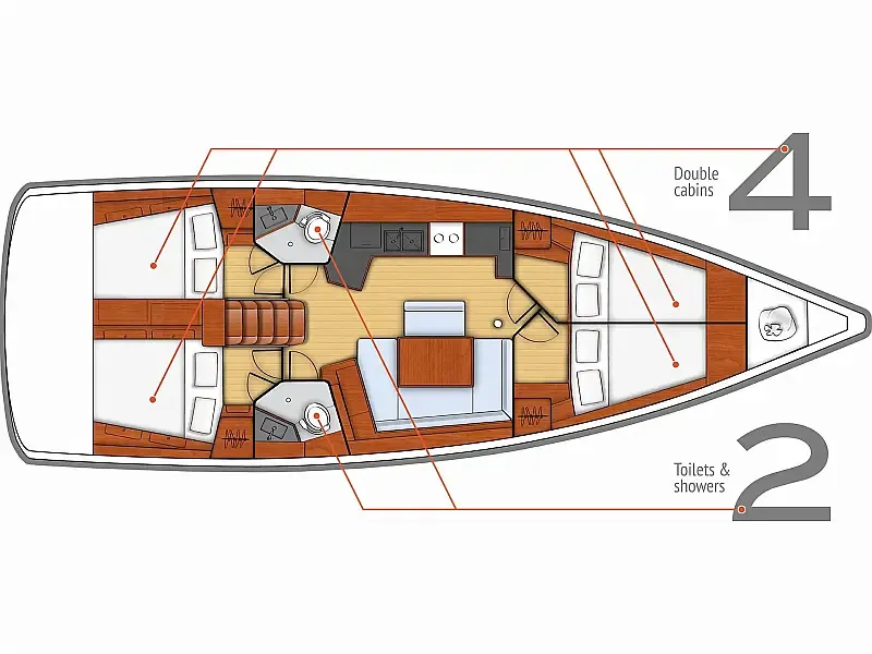 Oceanis 45 (ID=13070) - фото 2